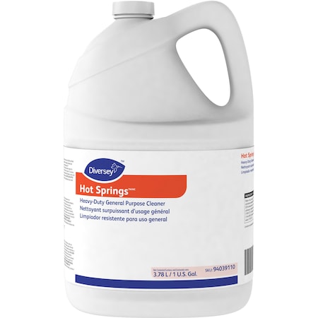Diversey Cleaner, General Purpose, Hot Springs, 1 Gallon, , YW, PK 4 DVO94039110